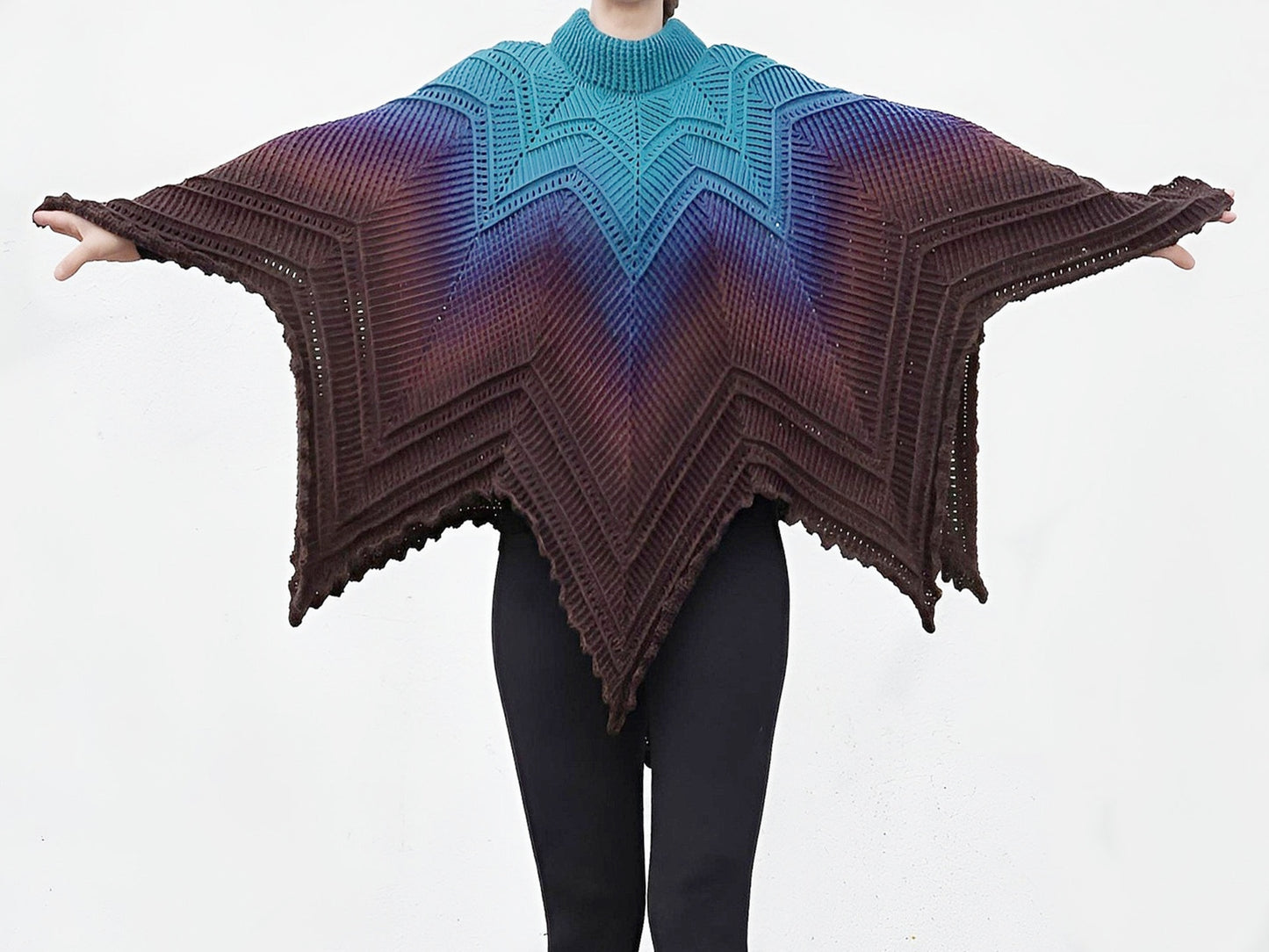 Häkelanleitung Poncho "Abendstern"