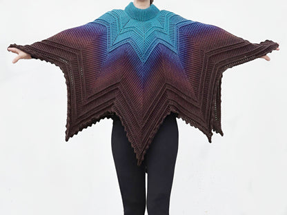 Häkelanleitung Poncho "Abendstern"