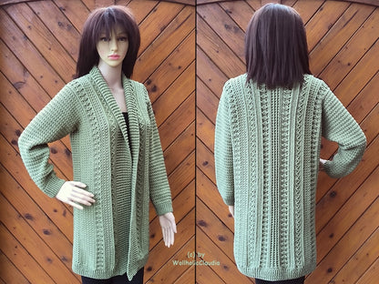 Häkelanleitung Jacke/ Cardigan "Winterhimmel"