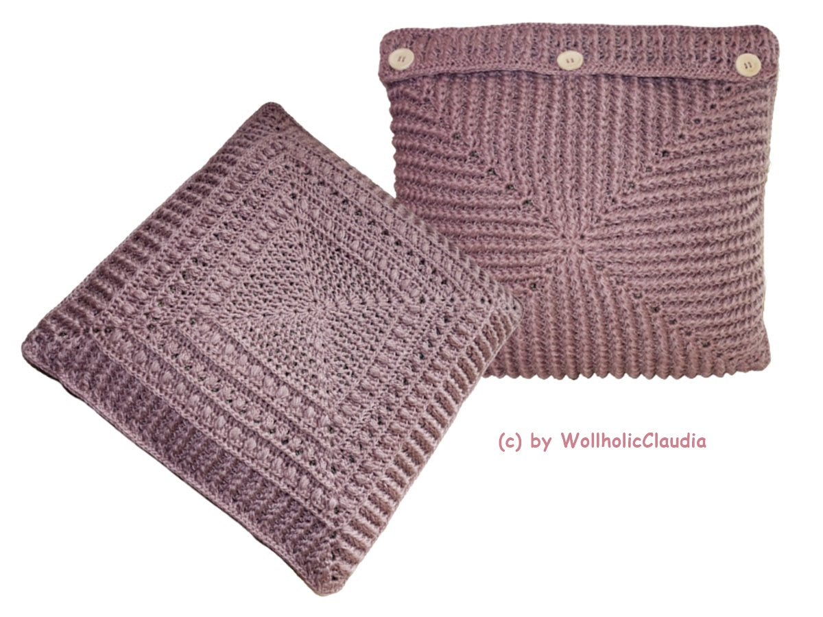 Häkelanleitung Kissen/ Kissenbezug Hypnotic