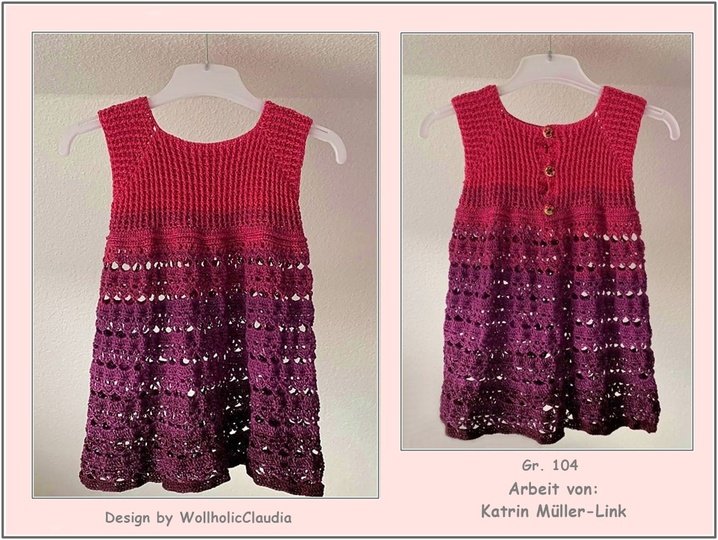 Häkelanleitung Kinderkleid oder Tunika "Lenja"