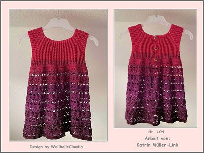 Häkelanleitung Kinderkleid oder Tunika "Lenja"