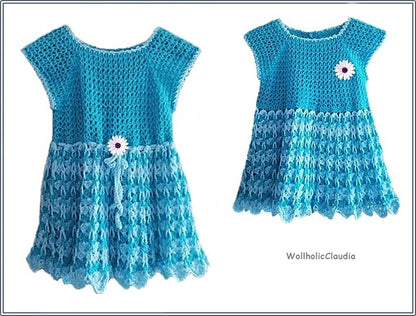 Häkelanleitung Kinderkleid oder Tunika "Mia"