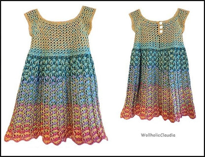 Häkelanleitung Kinderkleid oder Tunika "Mia"