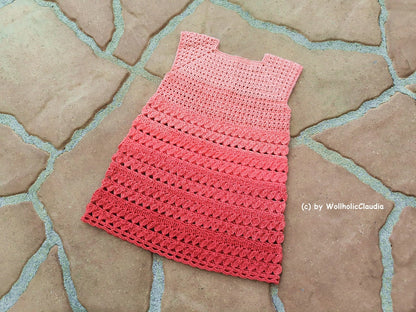Häkelanleitung Kleid "Nelia" alle Kindergrößen