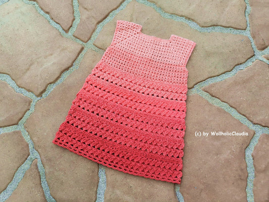 Häkelanleitung Kleid "Nelia" alle Kindergrößen