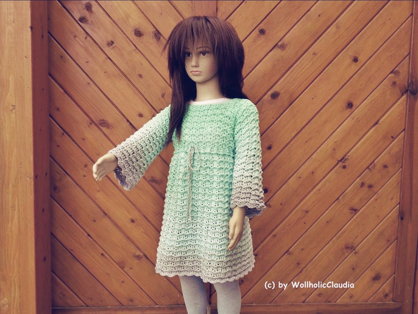 Häkelanleitung Kleid oder Tunika "Mila" - Gr. 50 bis Gr. 152