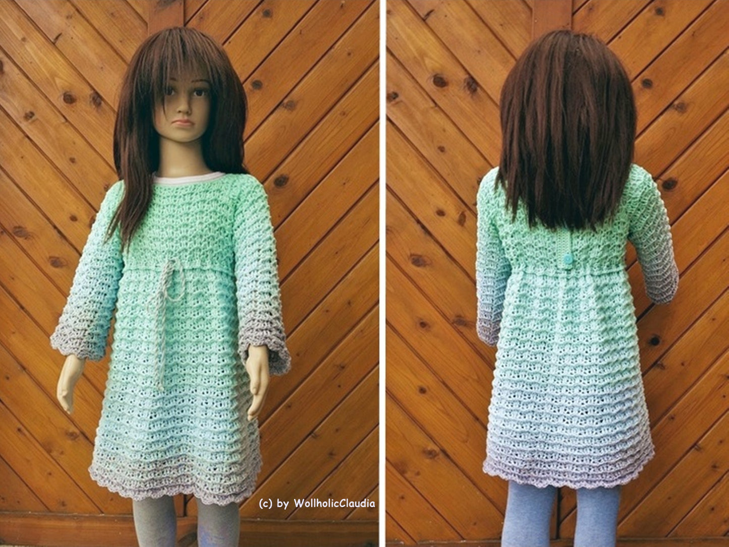 Häkelanleitung Kleid oder Tunika "Mila" - Gr. 50 bis Gr. 152