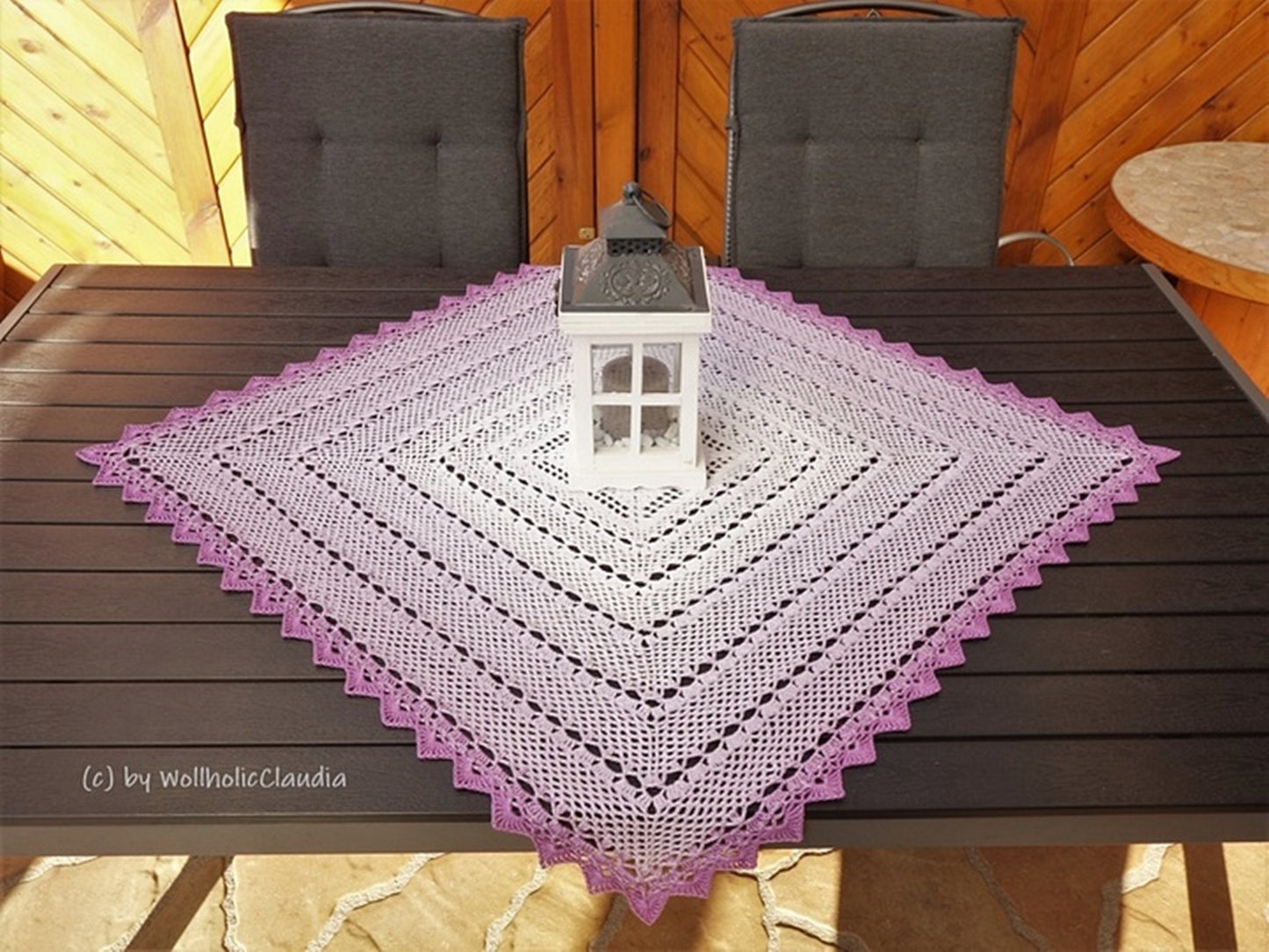 Häkelanleitung - Mitteldecke "Sonnenlicht "