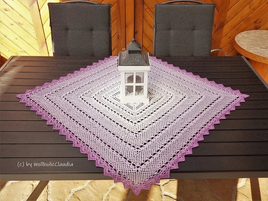 Häkelanleitung - Mitteldecke "Sonnenlicht "
