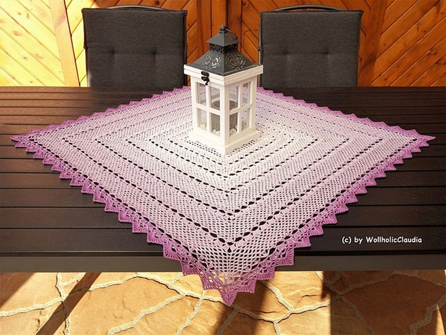 Häkelanleitung - Mitteldecke "Sonnenlicht "