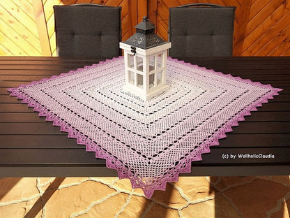 Häkelanleitung - Mitteldecke "Sonnenlicht "