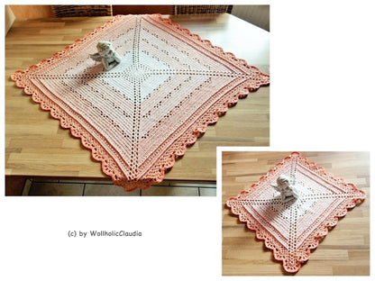 Häkelanleitung - Mitteldecke "Butterfly