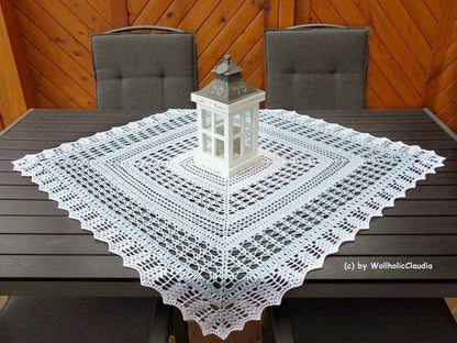 Häkelanleitung - Mitteldecke "Tischgeflüster"