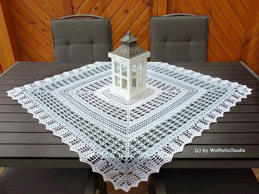 Häkelanleitung - Mitteldecke "Tischgeflüster"