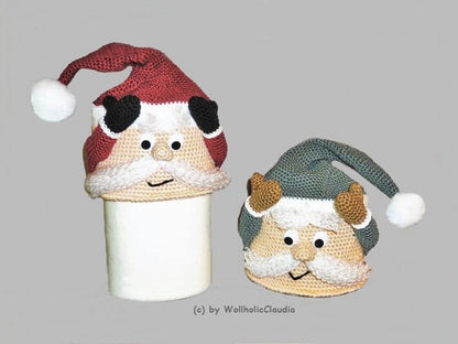 Häkelanleitung WC Rollen Mütze "Ni-Klo-Klaus"
