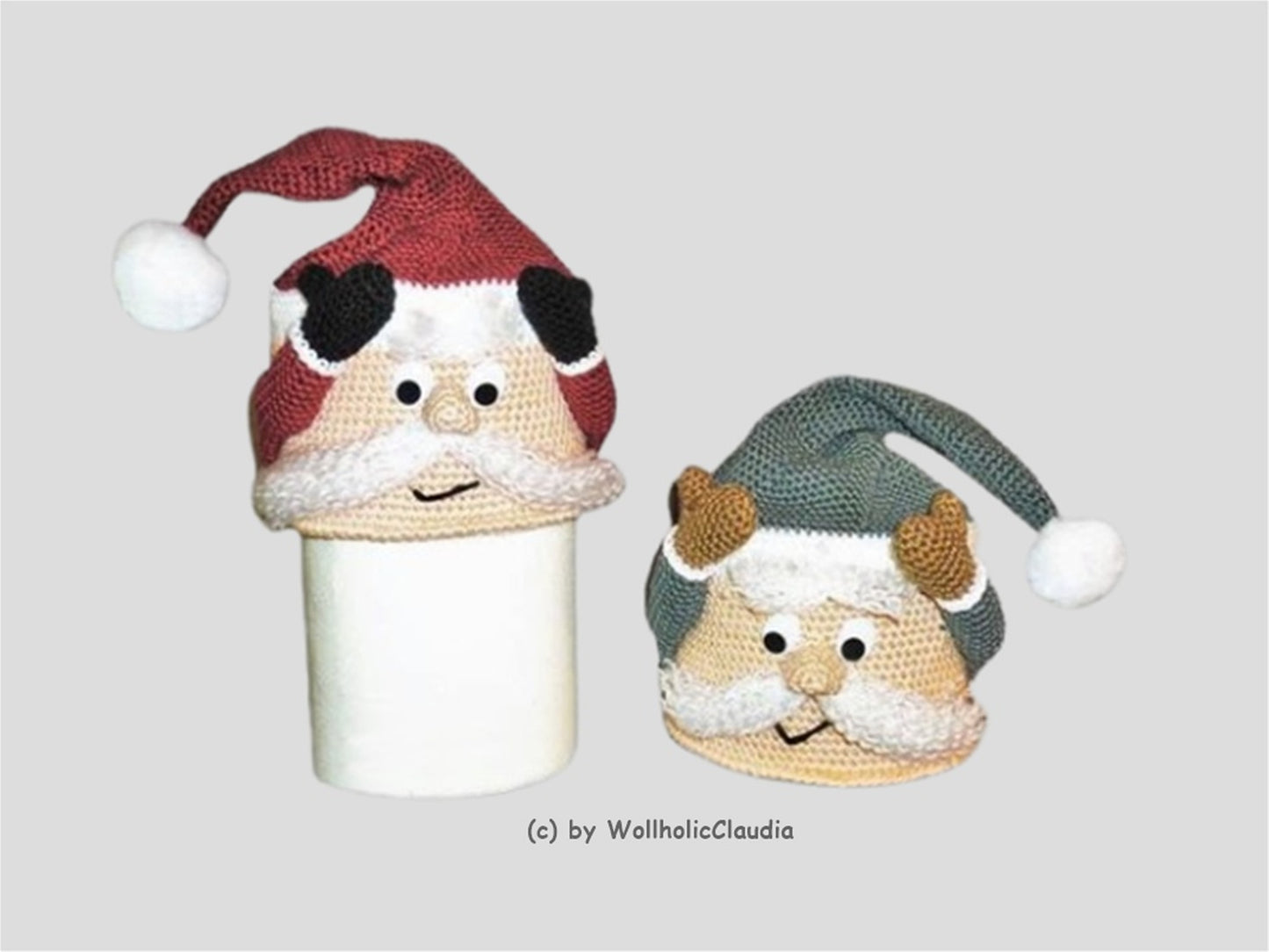 Häkelanleitung WC Rollen Mütze "Ni-Klo-Klaus"