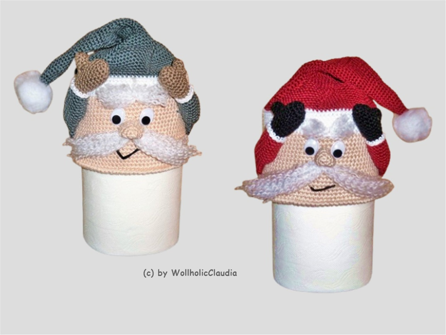 Häkelanleitung WC Rollen Mütze "Ni-Klo-Klaus"