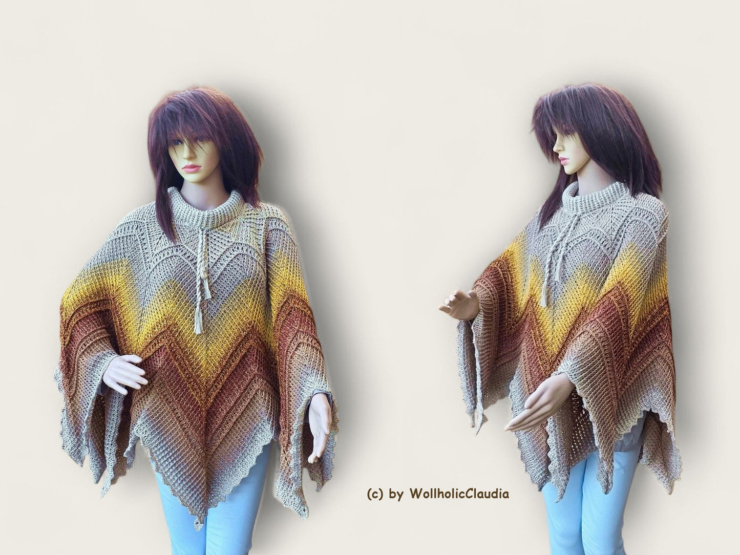 Häkelanleitung Poncho "Abendstern"