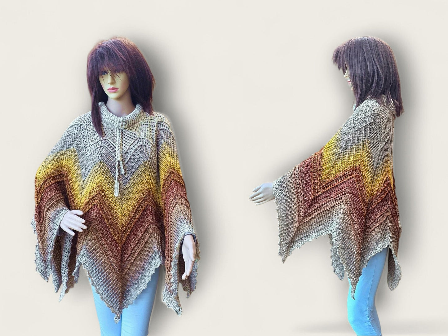 Häkelanleitung Poncho "Abendstern"