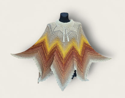 Häkelanleitung Poncho "Abendstern"