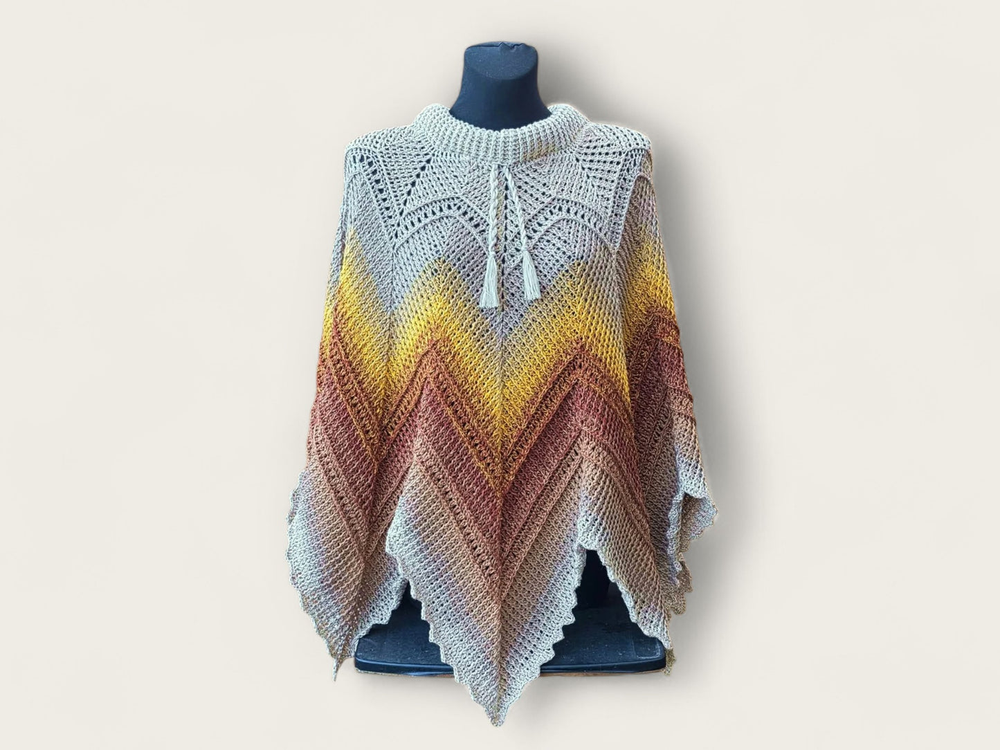 Häkelanleitung Poncho "Abendstern"