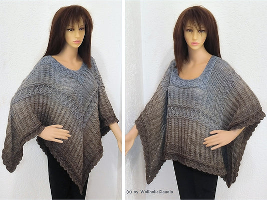 Häkelanleitung Poncho "Cäsar"