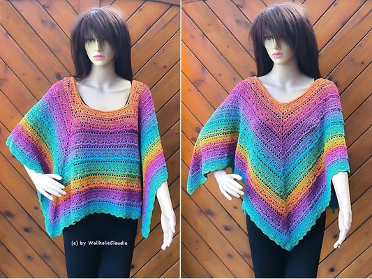 Häkelanleitung Poncho "Sommertanz"