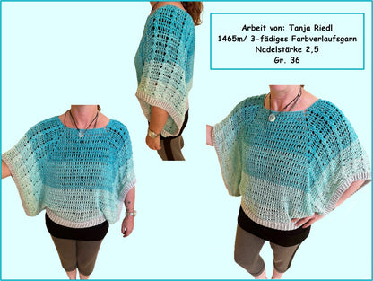 Häkelanleitung Poncho-Pulli "Lucy"