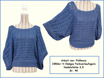 Häkelanleitung Poncho-Pulli "Lucy"