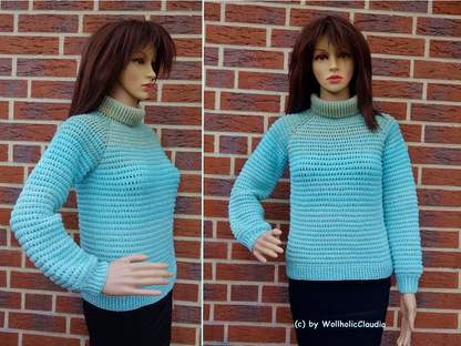 Häkelanleitung Pulli "Antarktis" Damen und Herren