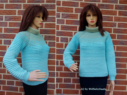 Häkelanleitung Pulli "Antarktis" Damen und Herren