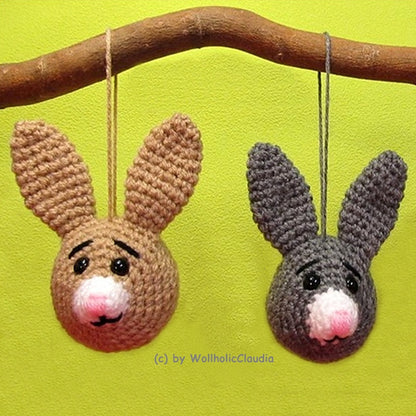 Häkelanleitung Schlüsselanhänger - Taschenbaumler Hase