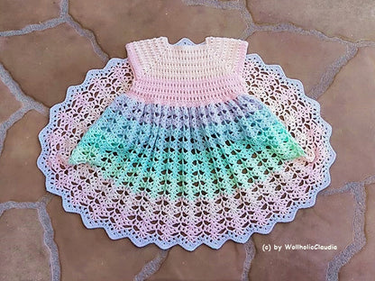 Häkelanleitung Kleid "Sinja" alle Kindergrößen