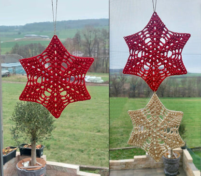 Häkelanleitung Serviettenhalter/ Untersetzer/ Tischläufer / Fenster-Stern