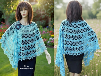 Häkelanleitung Stola "Hauchzart" Größe beliebig