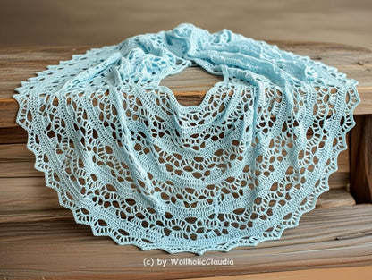 Häkelanleitung Stola "Hauchzart" Größe beliebig