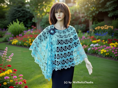 Häkelanleitung Stola "Hauchzart" Größe beliebig