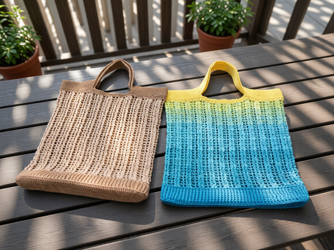 Häkelanleitung Tasche/ Shopper "Teardrops" - 3 Größen
