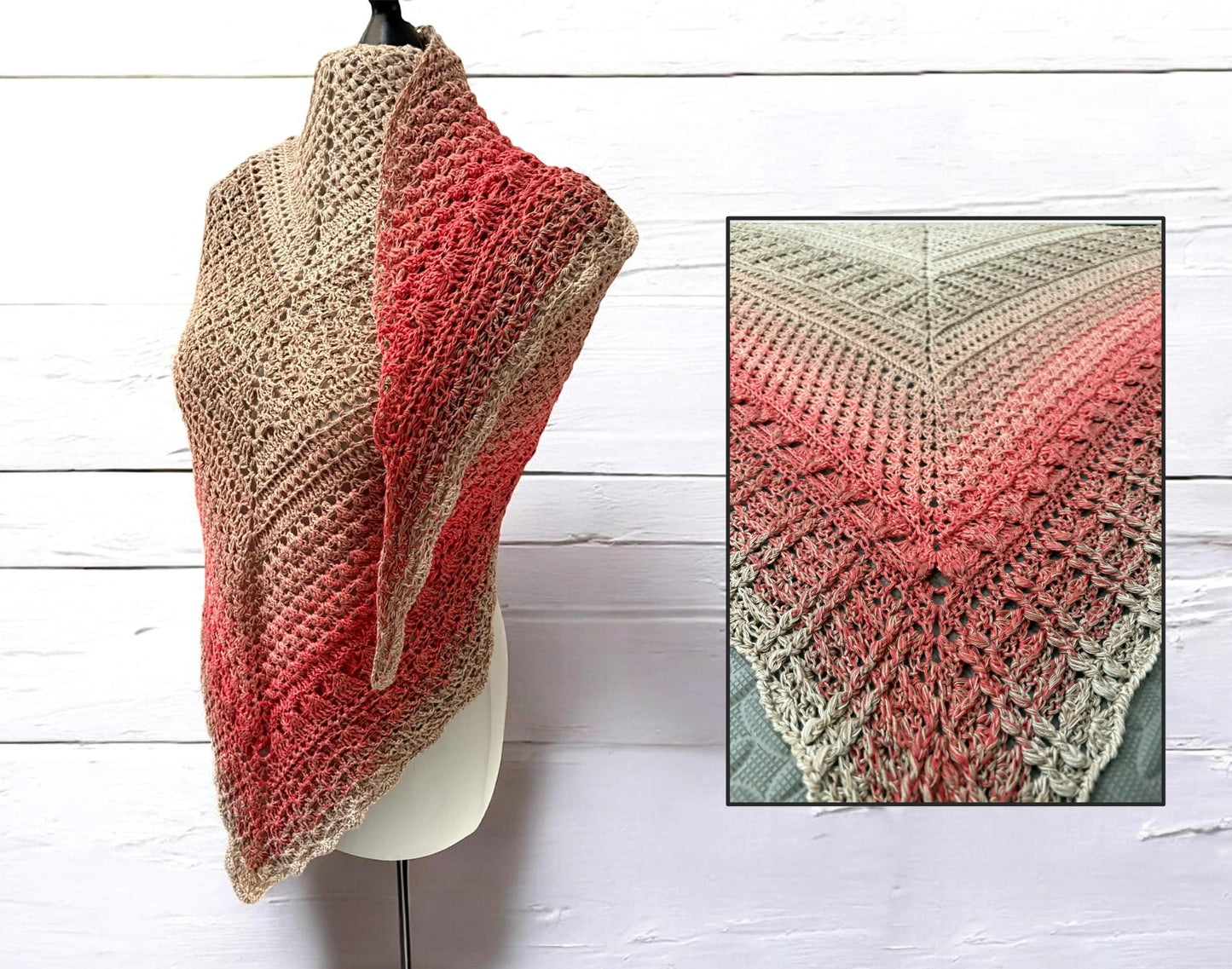 Häkelanleitung Tuch "Watteweich"