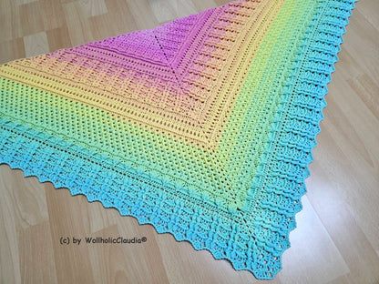 Häkelanleitung Tuch "Watteweich"