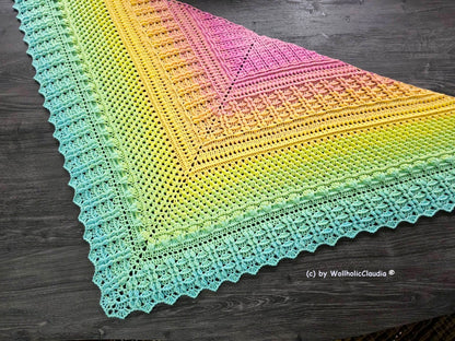 Häkelanleitung Tuch "Watteweich"