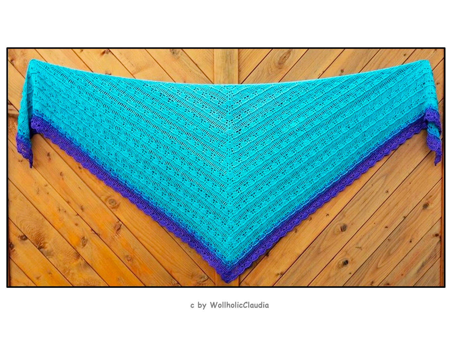 Häkelanleitung Tuch "Wollholic" 2 Varianten - Dreieckstuch + asymmetrisch