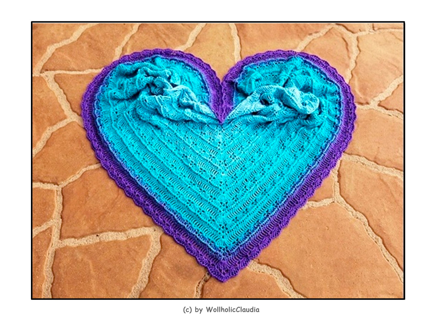 Häkelanleitung Tuch "Wollholic" 2 Varianten - Dreieckstuch + asymmetrisch