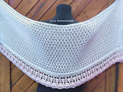Häkelanleitung Stola "Wedding whispers" - Hochzeit - Größe beliebig