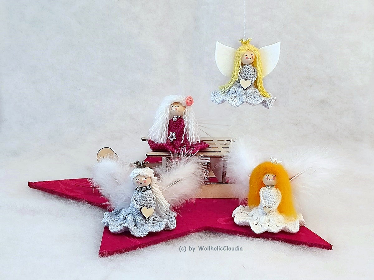 Häkelanleitung "Schutzengel - Weihnachtsengel" Tischdeko, Baumschmuck