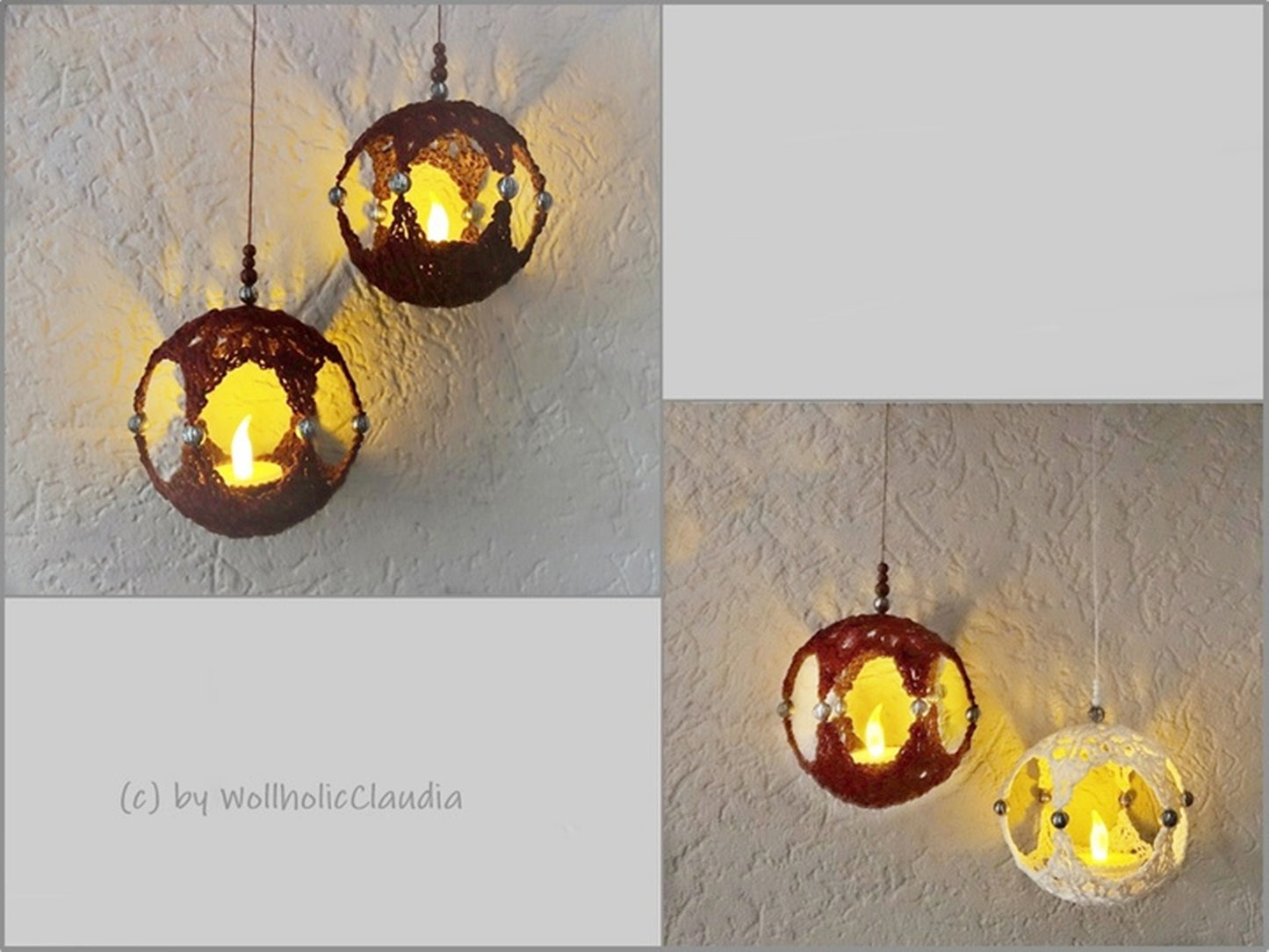 Häkelanleitung Deko-Kugel - Leuchtkugel - Weihnachtskugel