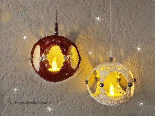 Häkelanleitung Deko-Kugel - Leuchtkugel - Weihnachtskugel