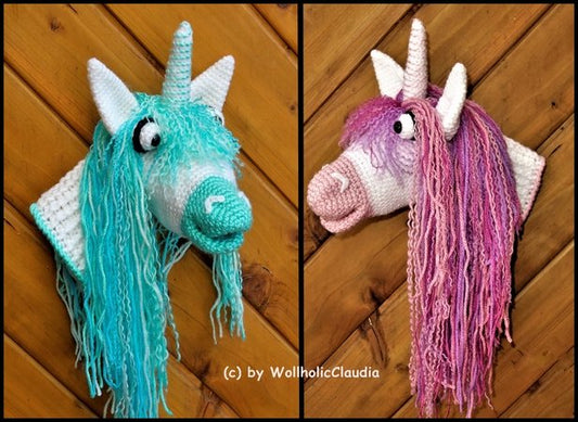 Häkelanleitung Handpuppe Einhorn
