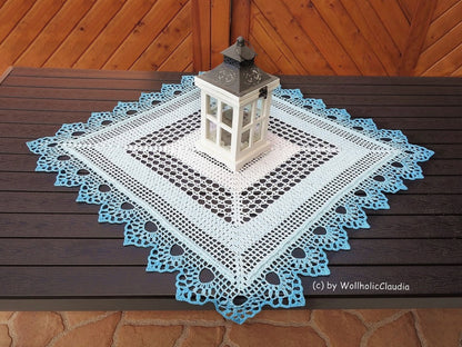 Häkelanleitung - Mitteldecke "Frühlingsbote" - 2 Größen